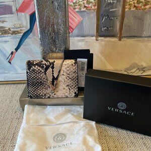 Gianni Versace Python Virtus Compact Wallet